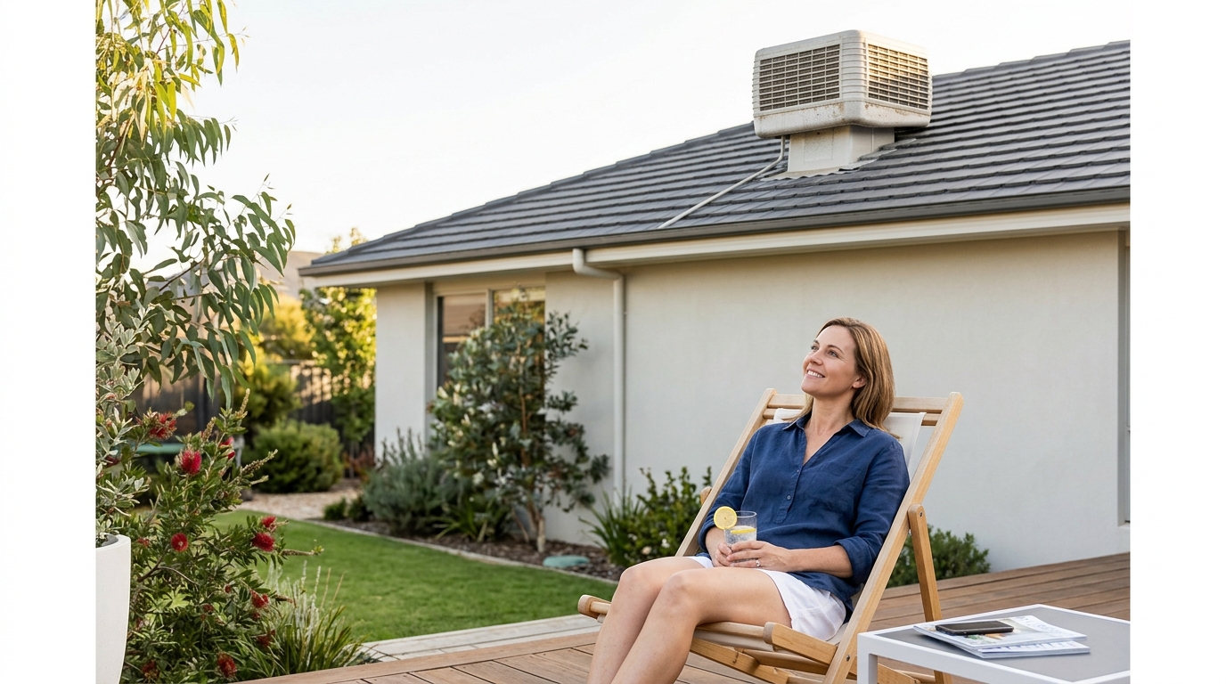 how does an evaporative air conditioner work